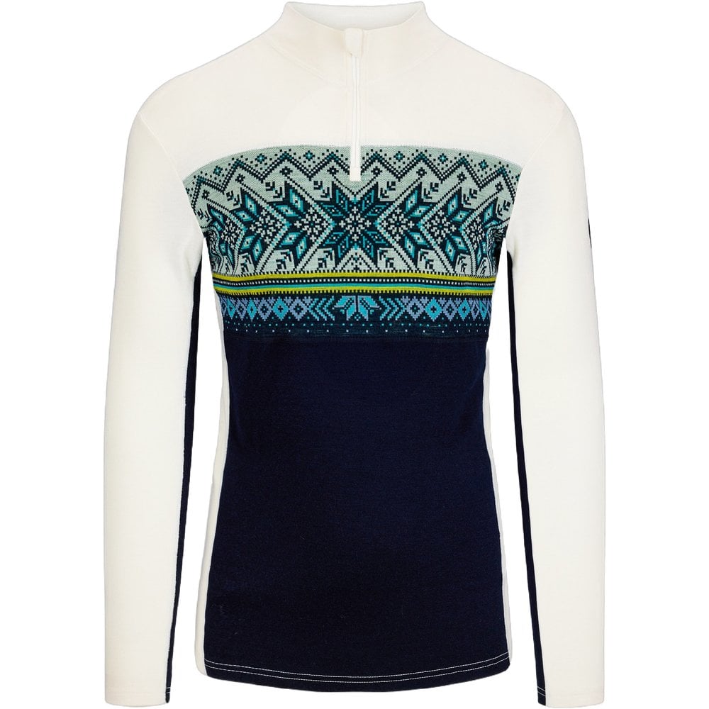 Dale of Norway Vail Masculine Baselayer Half Zip Navy Offwhite