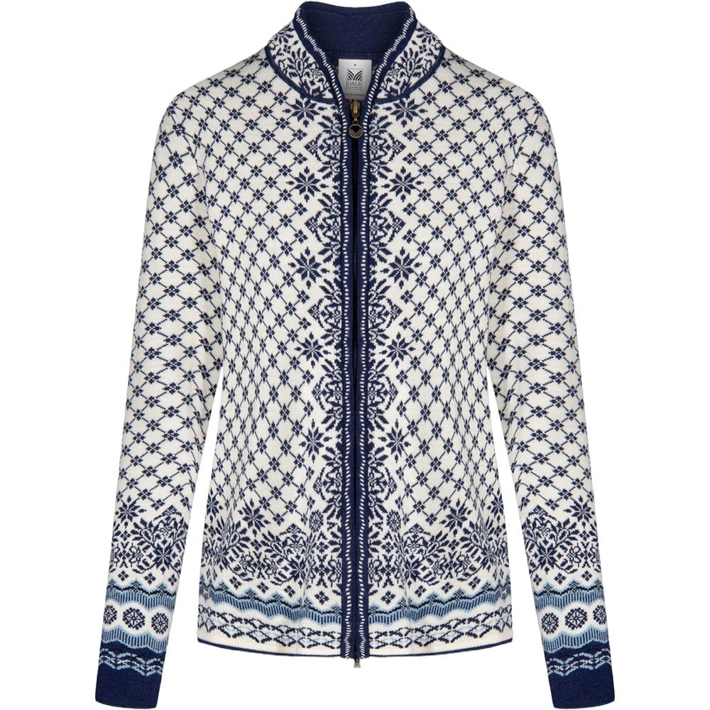 Dale of Norway Solfrid Fem Jacket Offwhite Electricstorm Navy