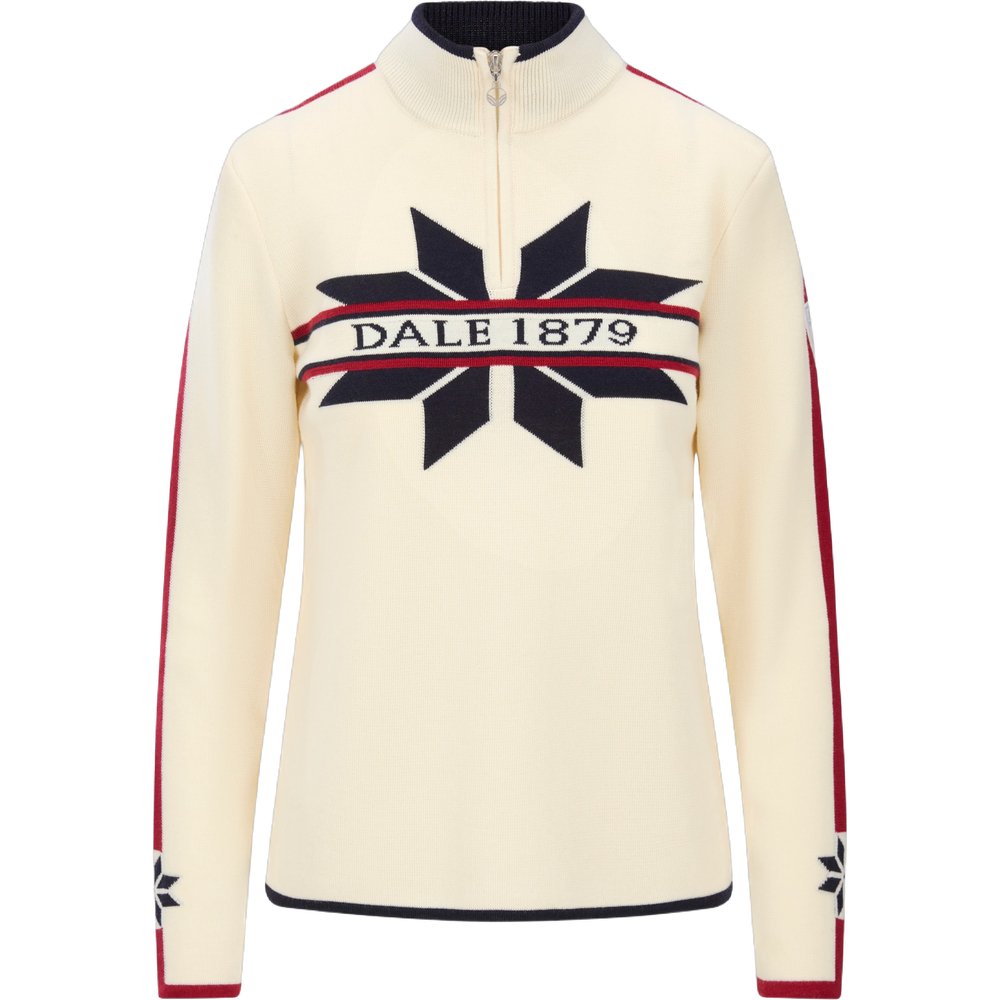 Dale of Norway Nale Fem. Sweater Offwhite Navy Red Rose