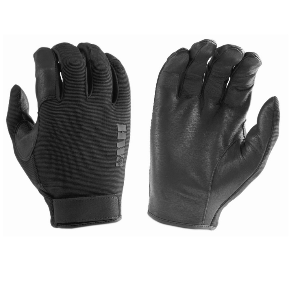 HWI Gear Gloves Spandex Knit & Goatskin Leather Glove Black