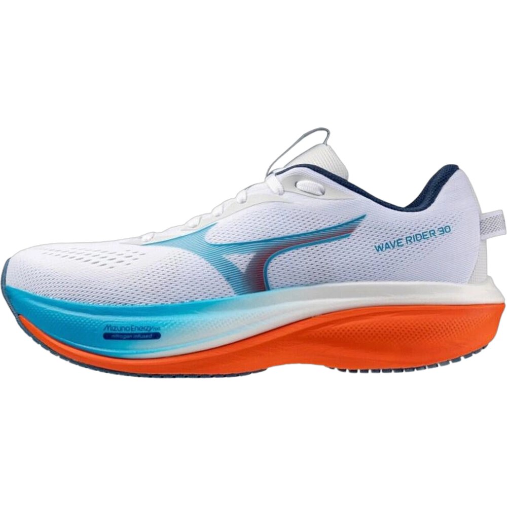 Mizuno Ms Wave Rider 30 White/Blue Jewel/Orange.Com