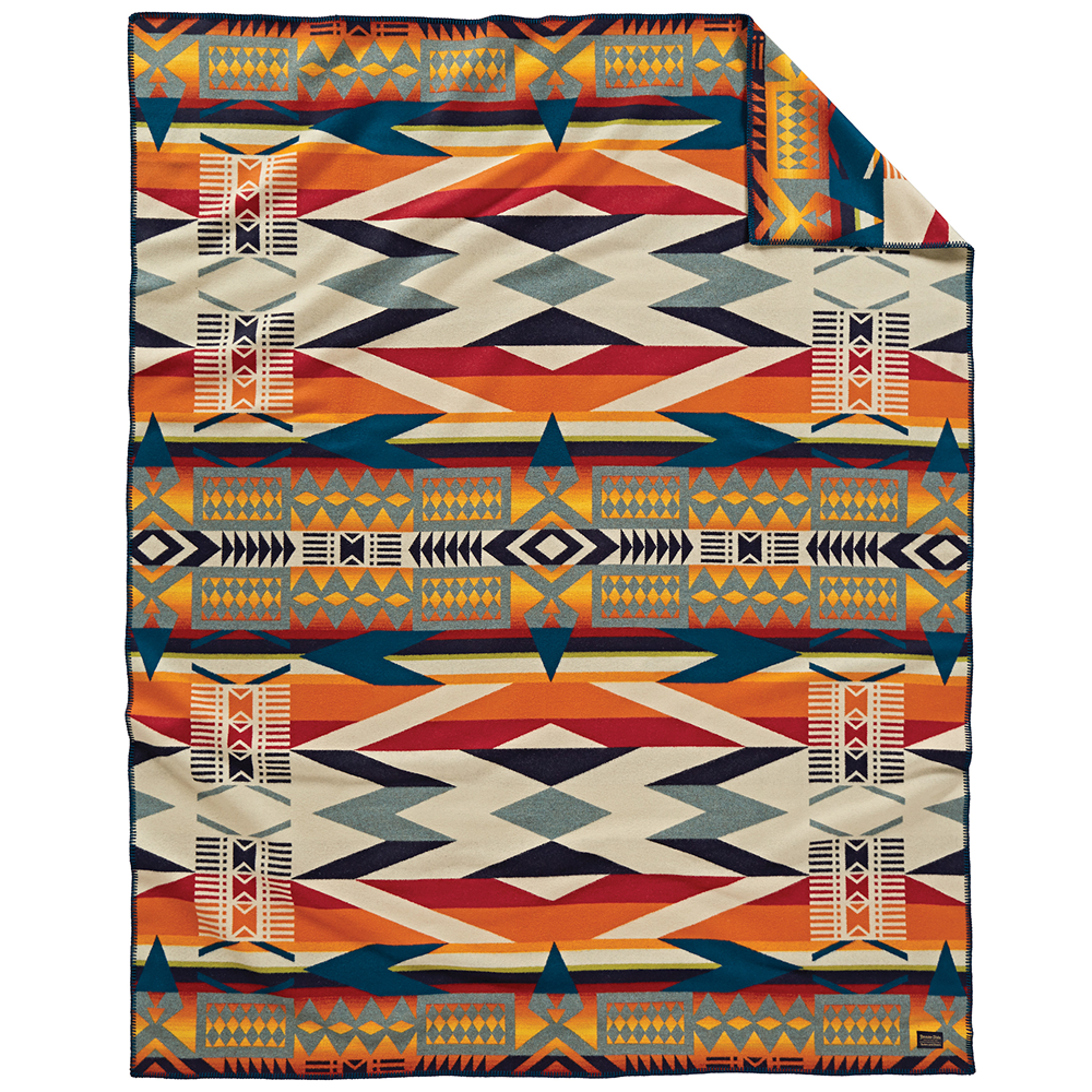 Pendleton Unnapped Jacquard Robe Fire Legend Sunset
