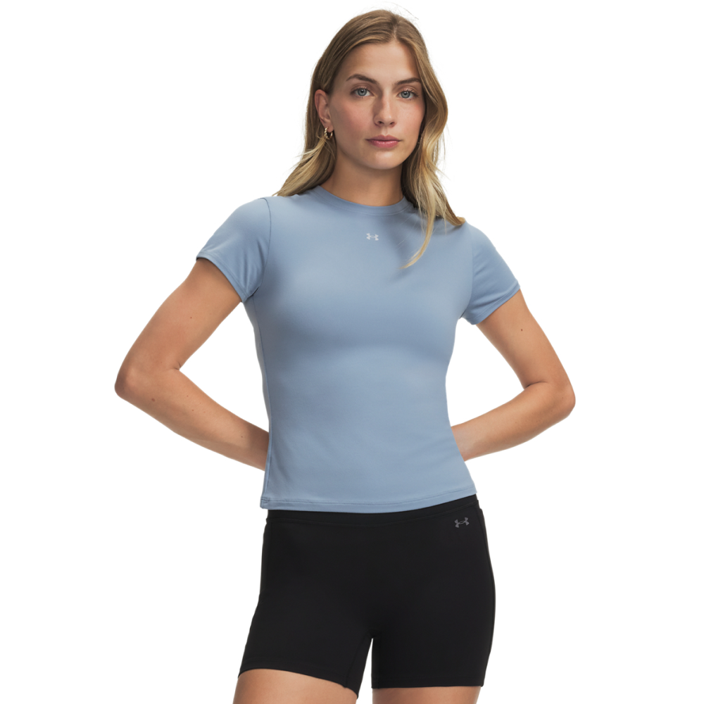 Under Armour W's Motion Fitted Short Sleeve Blue Wind