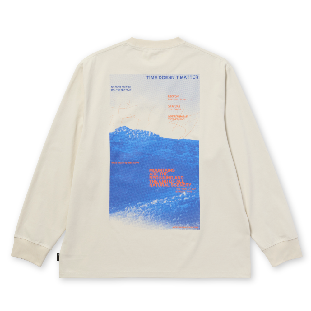 Snow Peak Campscape L/S T-Shirt Ivory