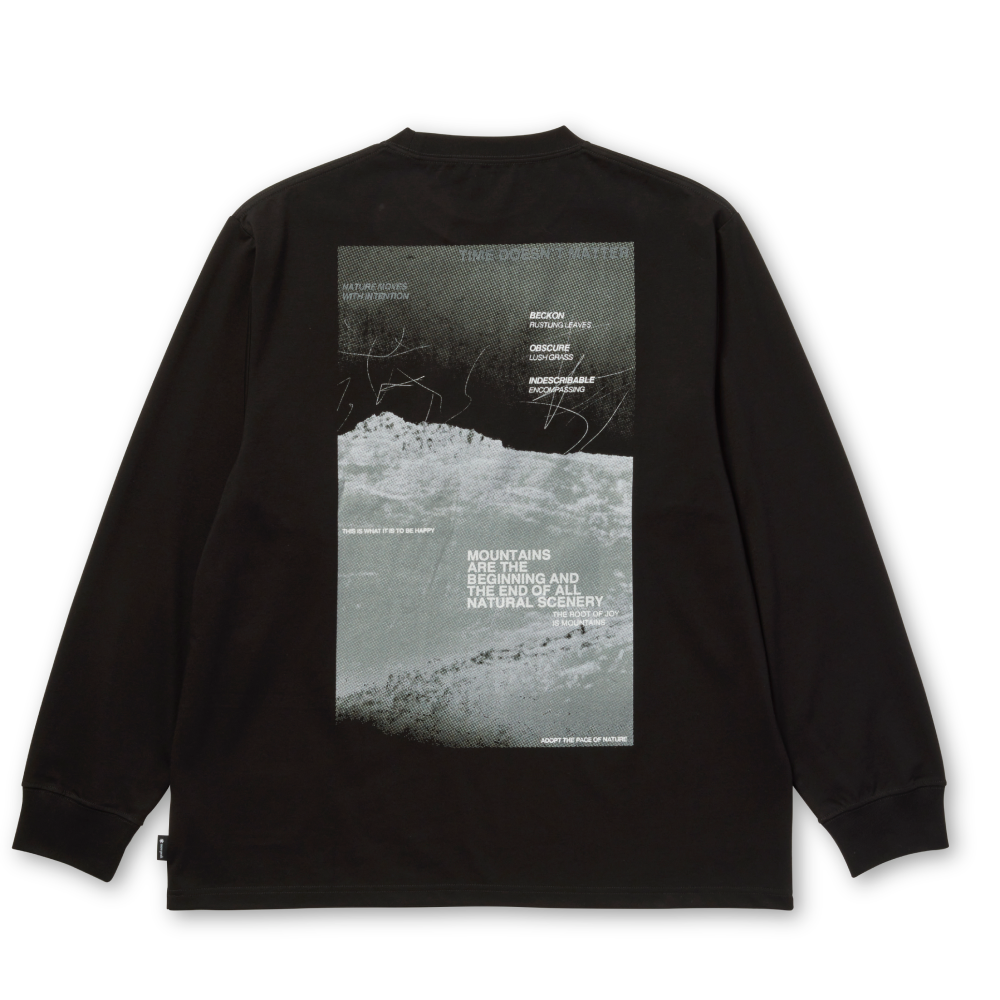 Snow Peak Campscape L/S T-Shirt Black
