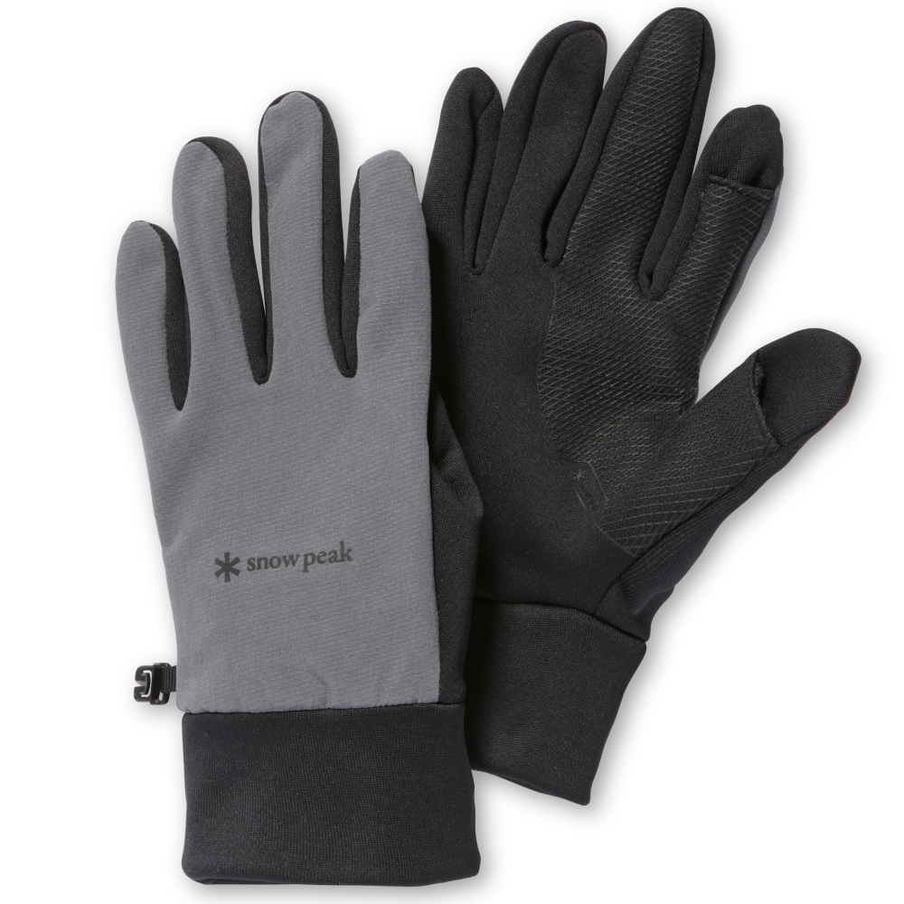 Snow Peak Polartec Power Stretch Glove Grey