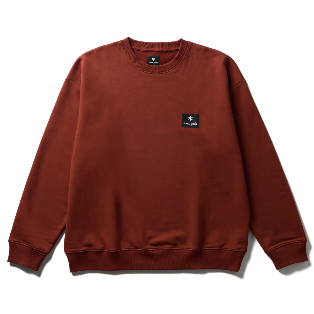 Snow Peak New Standard Square Logo Pullover Light Brown