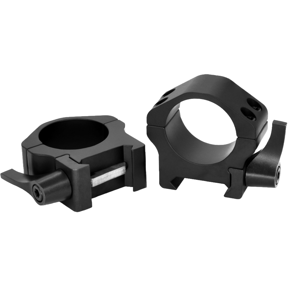 Warne Maxima Horizontal stålringer QD for Weaver 30 mm, lav høyde 6,4 mm