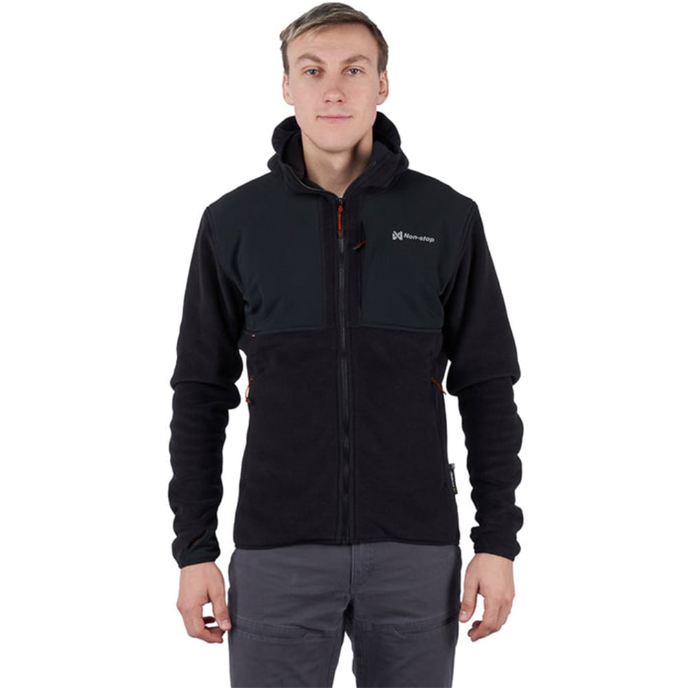 Non-Stop Dogwear M's Trail Fleece Fz Black