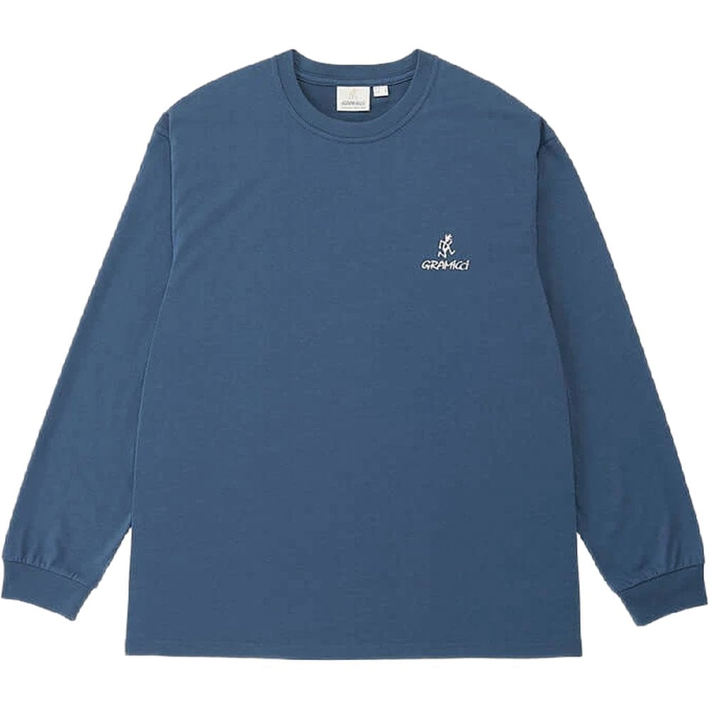 Gramicci One Point Logo L/S Tee Dusky Blue