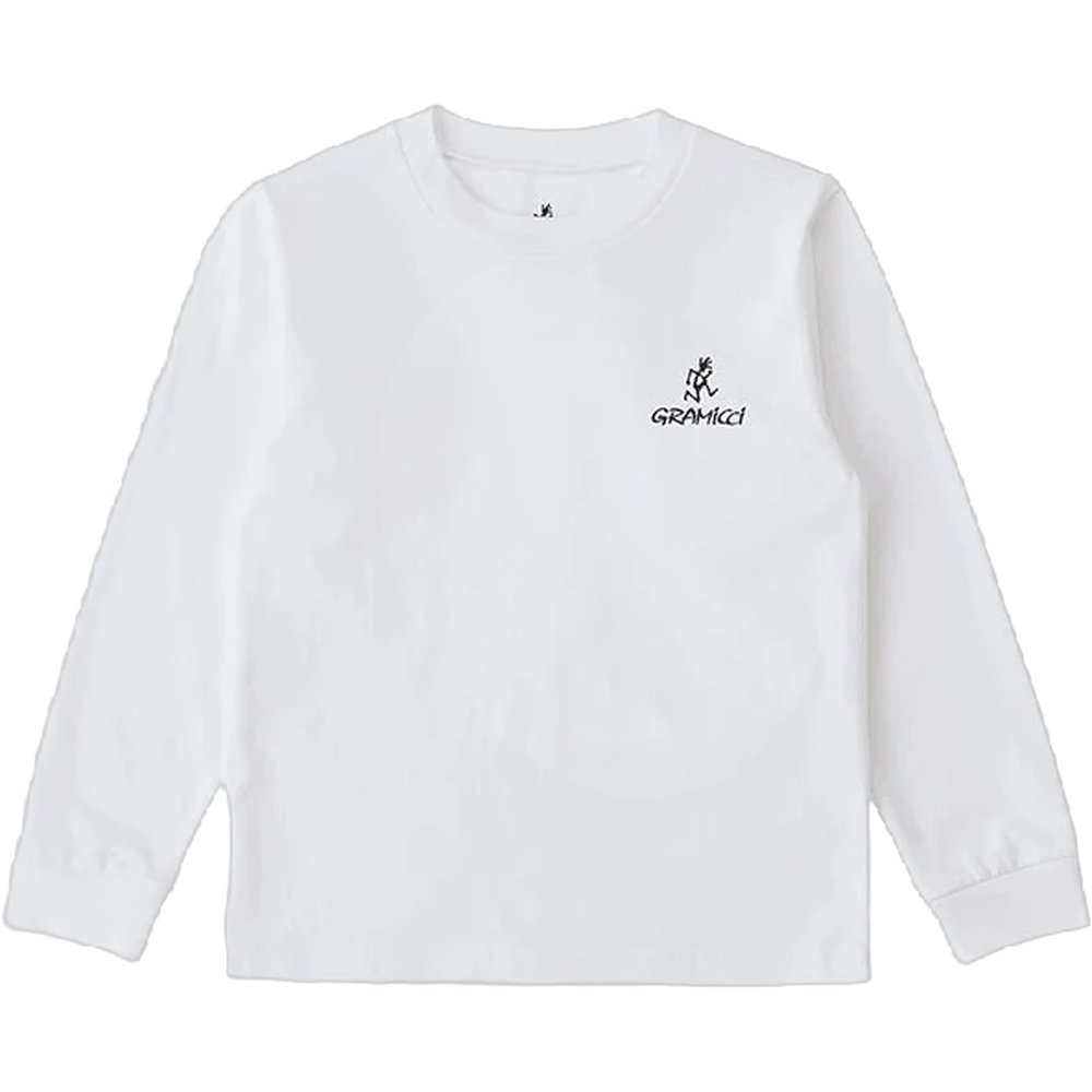 Gramicci One Point Logo L/S Tee White