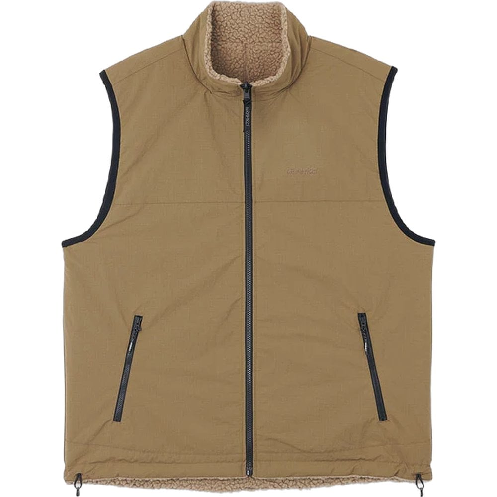 Gramicci Reversible Sherpa Vest Beige/Tan