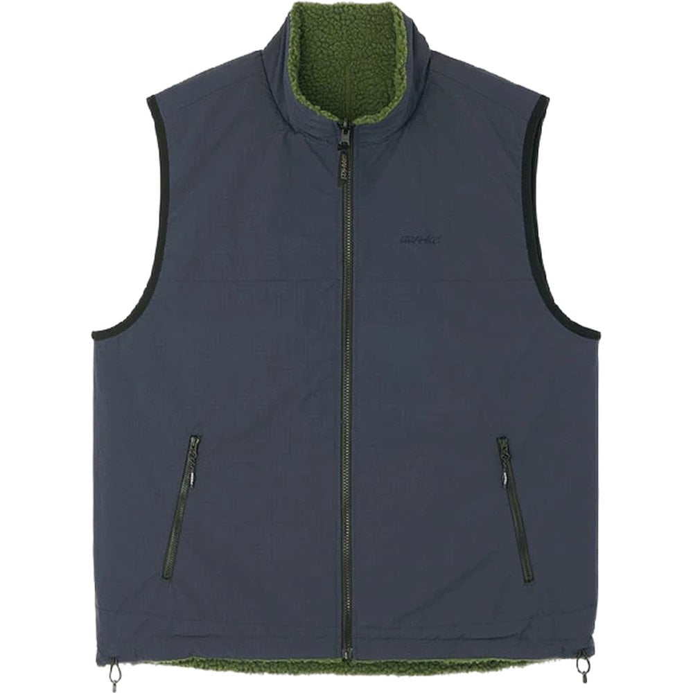 Gramicci Reversible Sherpa Vest Olive/Navy