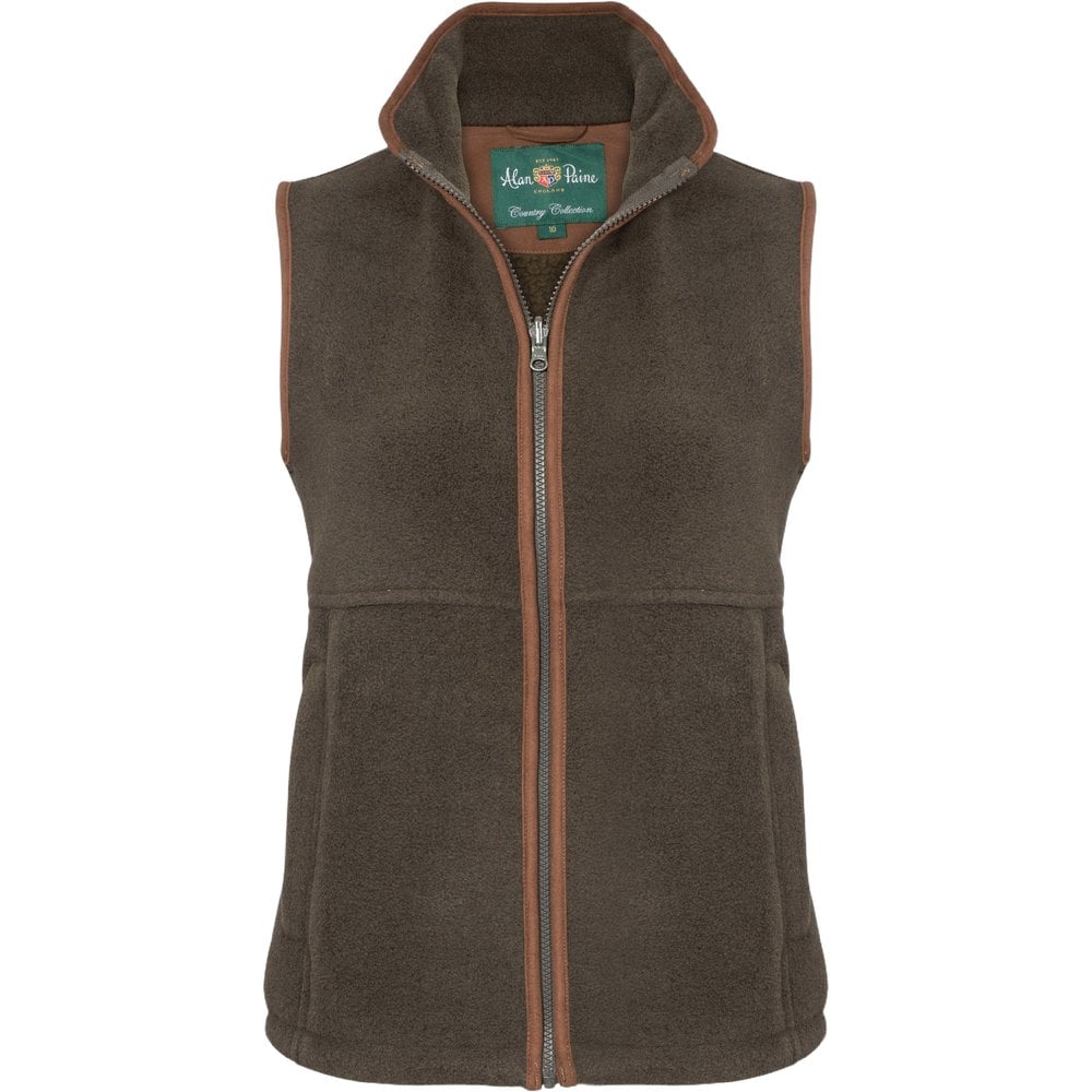 Alan Paine Aylsham Ladies Fleece Waistcoat Green