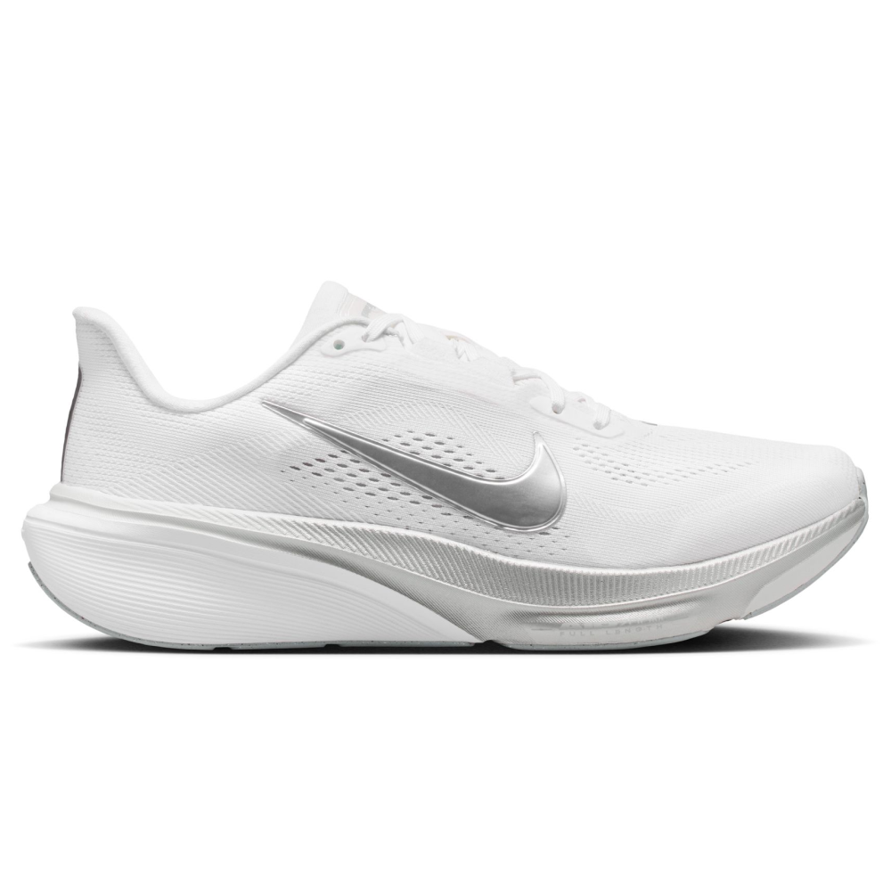 Nike W's Pegasus 42 Road Running Shoes White/Metallic Silver-Wolf Grey
