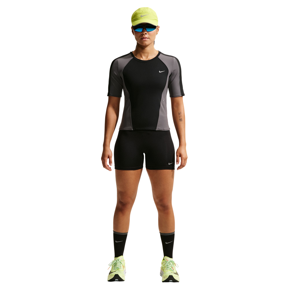Nike W's Tempo High-Waisted 4" Tight Running Shorts Black/Reflective Silv