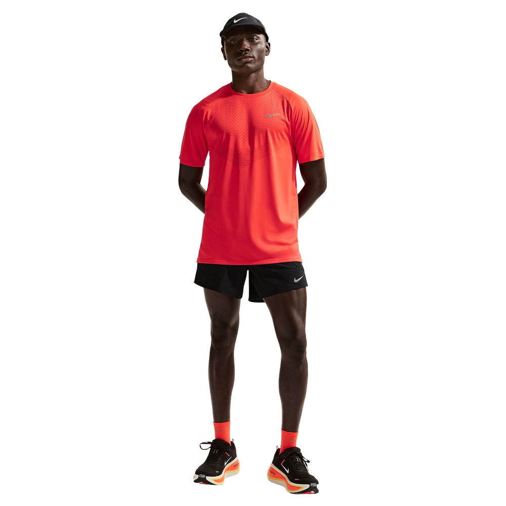 Nike Ms Stride Dri-Fit 5" Brief-Lined Running Shorts Black/Reflective Silv