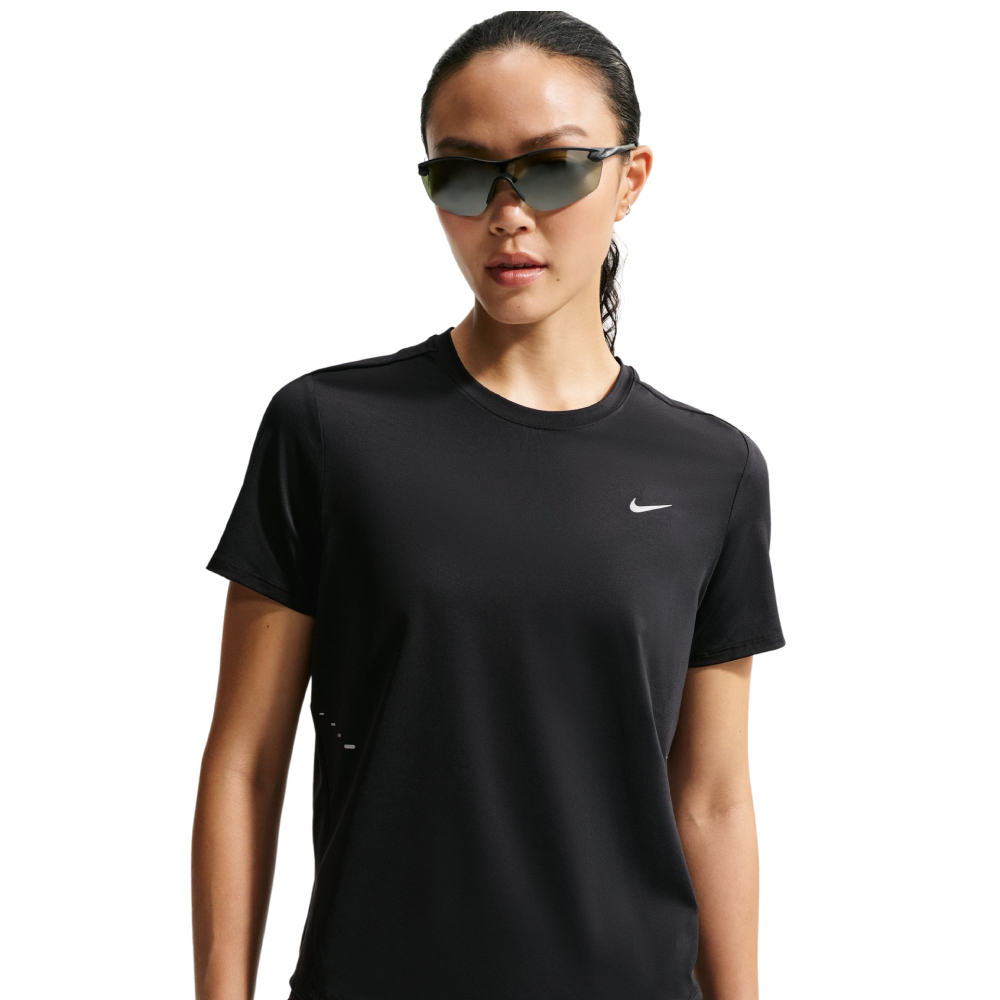 Nike W's Swift Dri-Fit Short-Sleeve Running Top Black/Reflective Silv