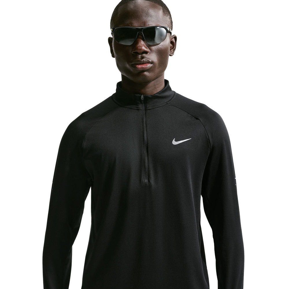 Nike Ms Stride Dri-Fit 1/4-Zip Running Top Black/Reflective Silv