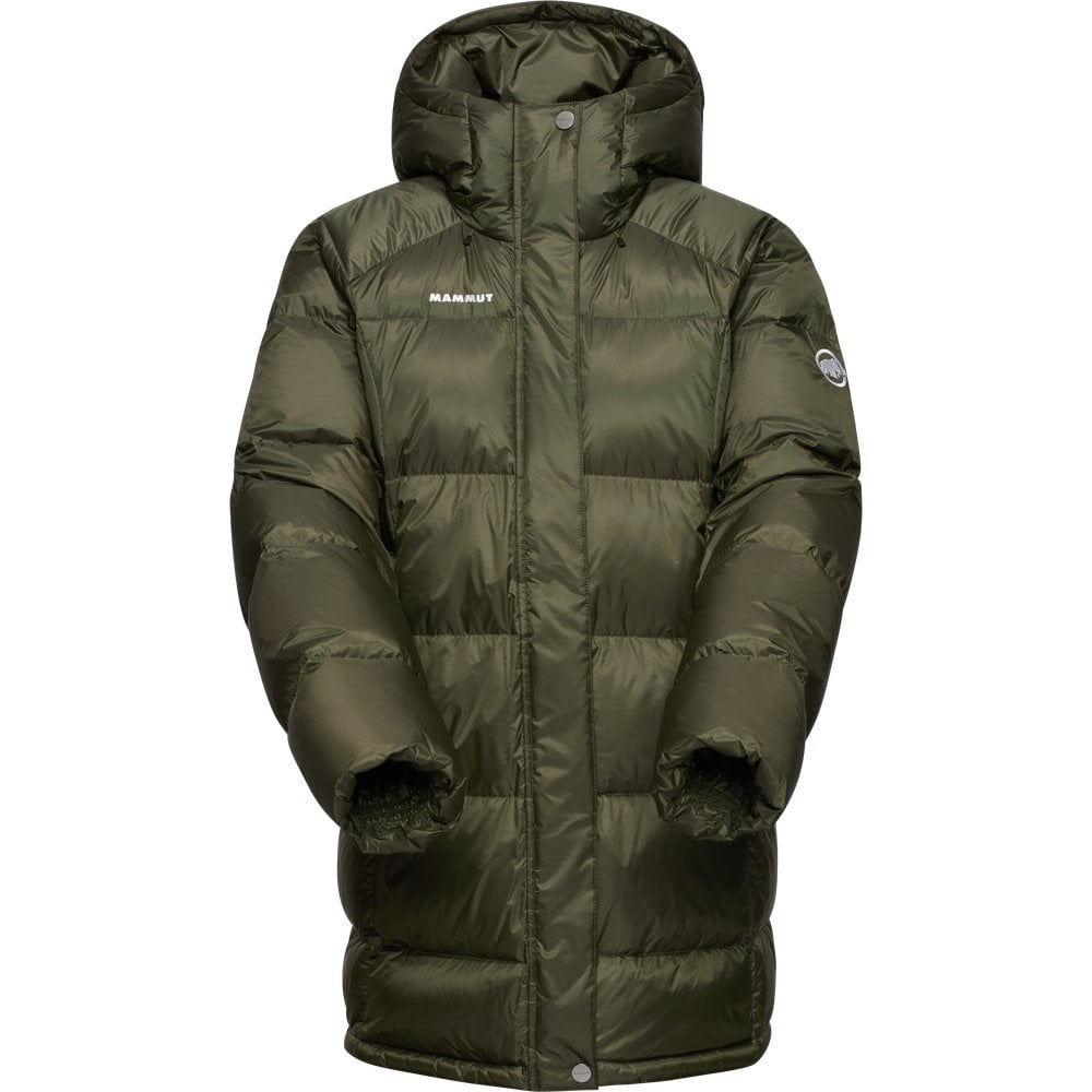 Mammut W's Glacier Glow In Hooded Parka Dark Marsh
