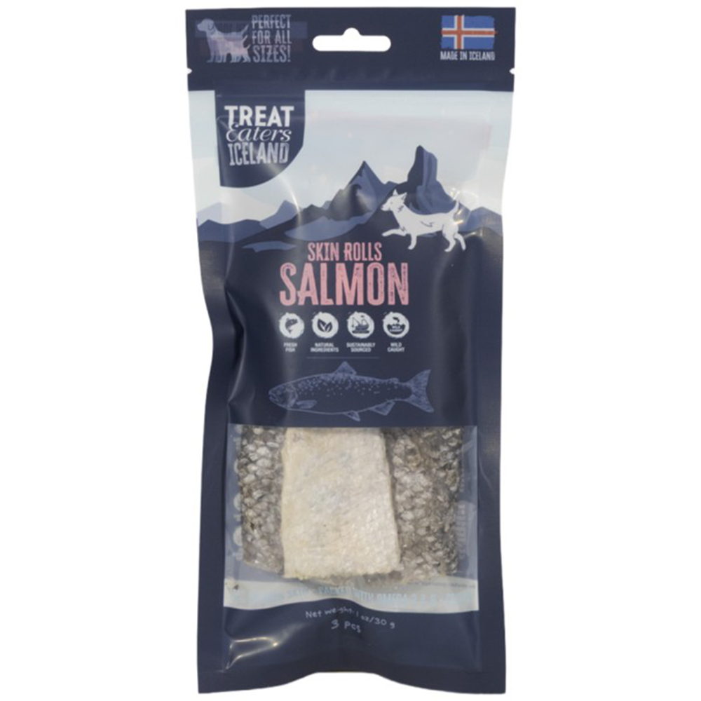 Treateaters Iceland Salmon Skin Rolls 70 G