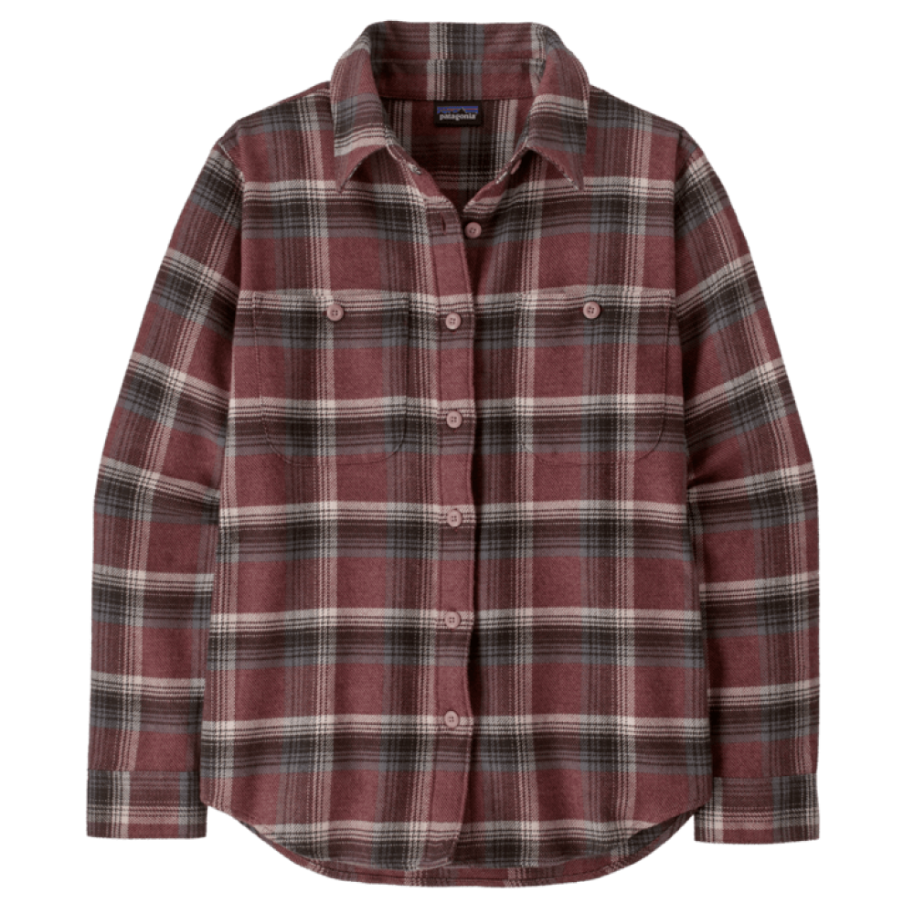Patagonia W's Fjord Flannel Shirt Cozy Cabin: Berry Fig