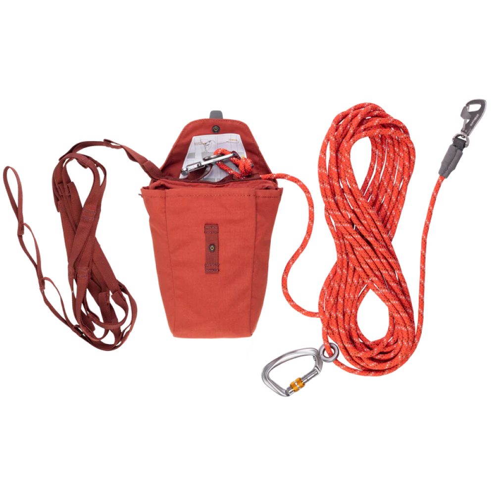 RuffWear Knot-A-Hitch Dog Hitching System Red Clay
