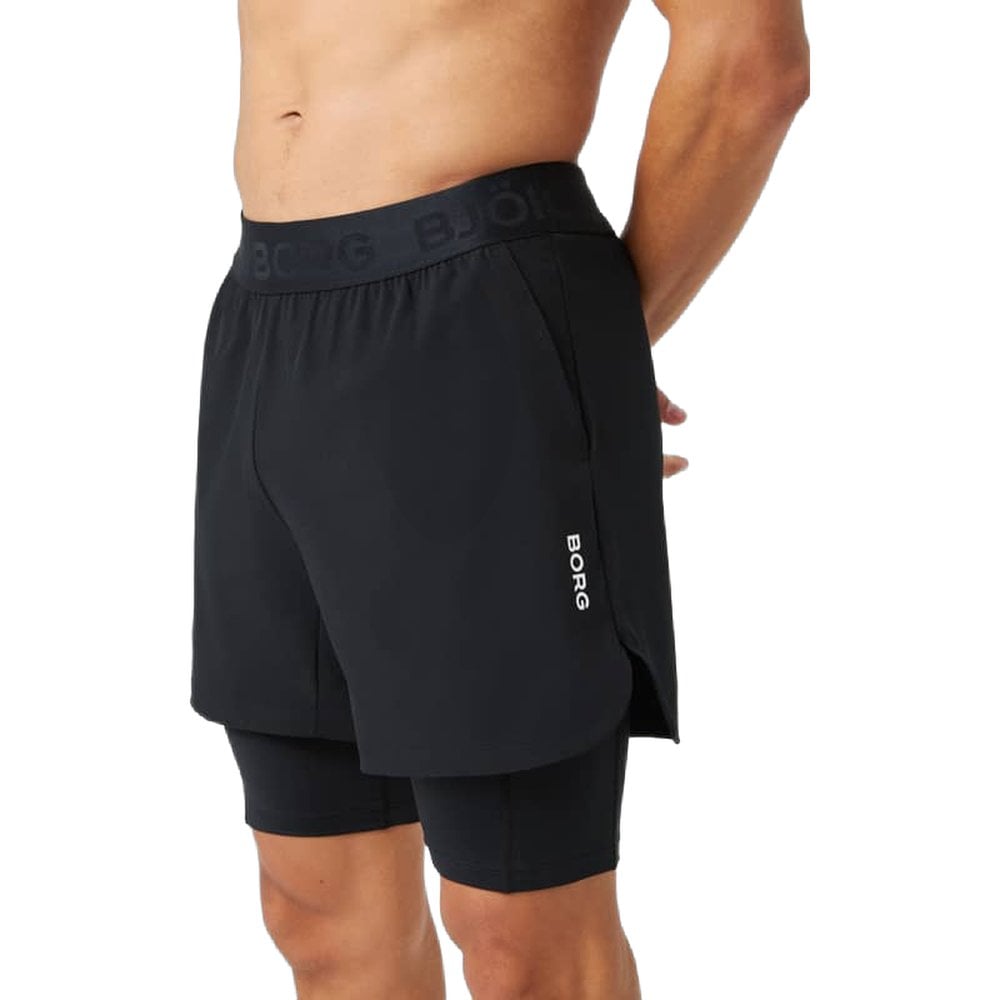 Björn Borg Borg 2 In 1 Shorts Black Beauty