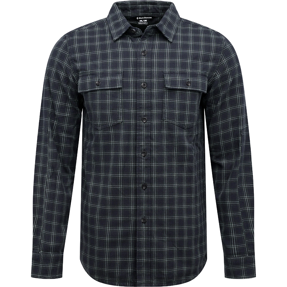 Black Diamond M Project Twill Ls Shirt Charcoal-Citron