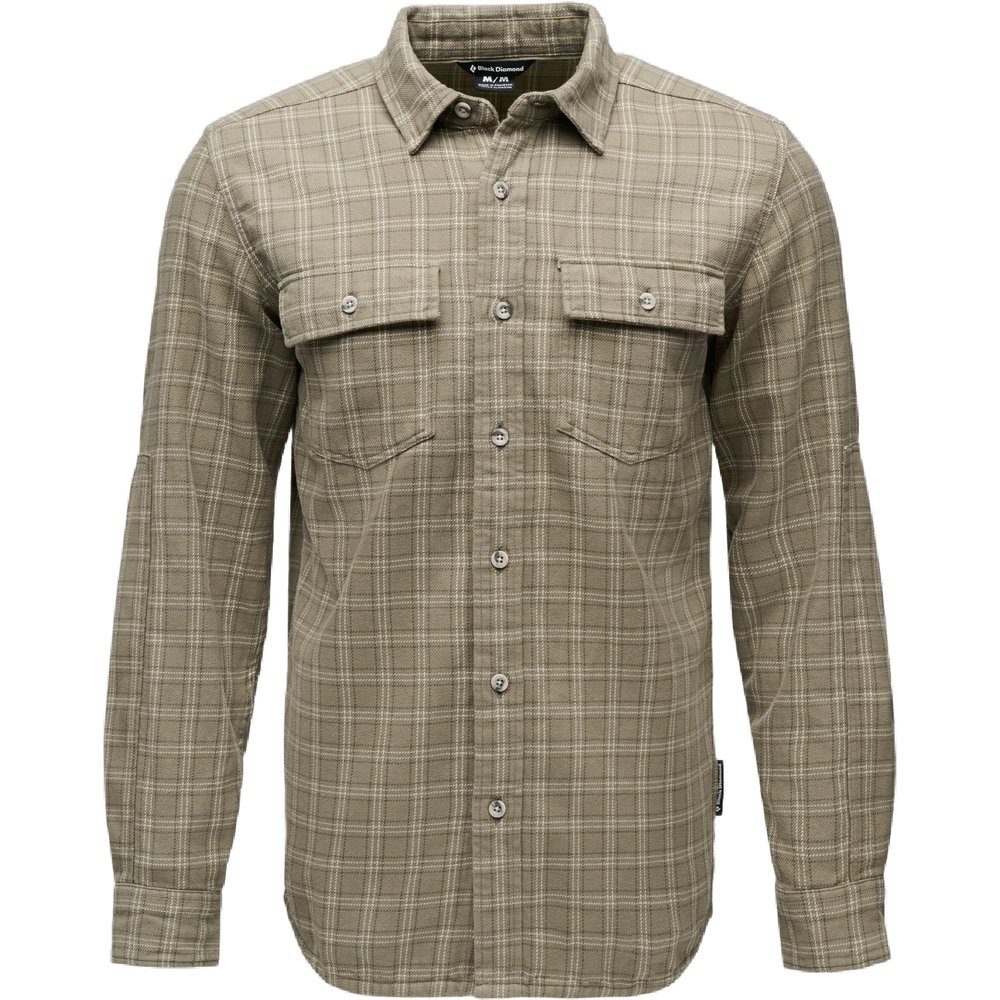 Black Diamond M Project Twill Ls Shirt Pine Smoke-Chalk