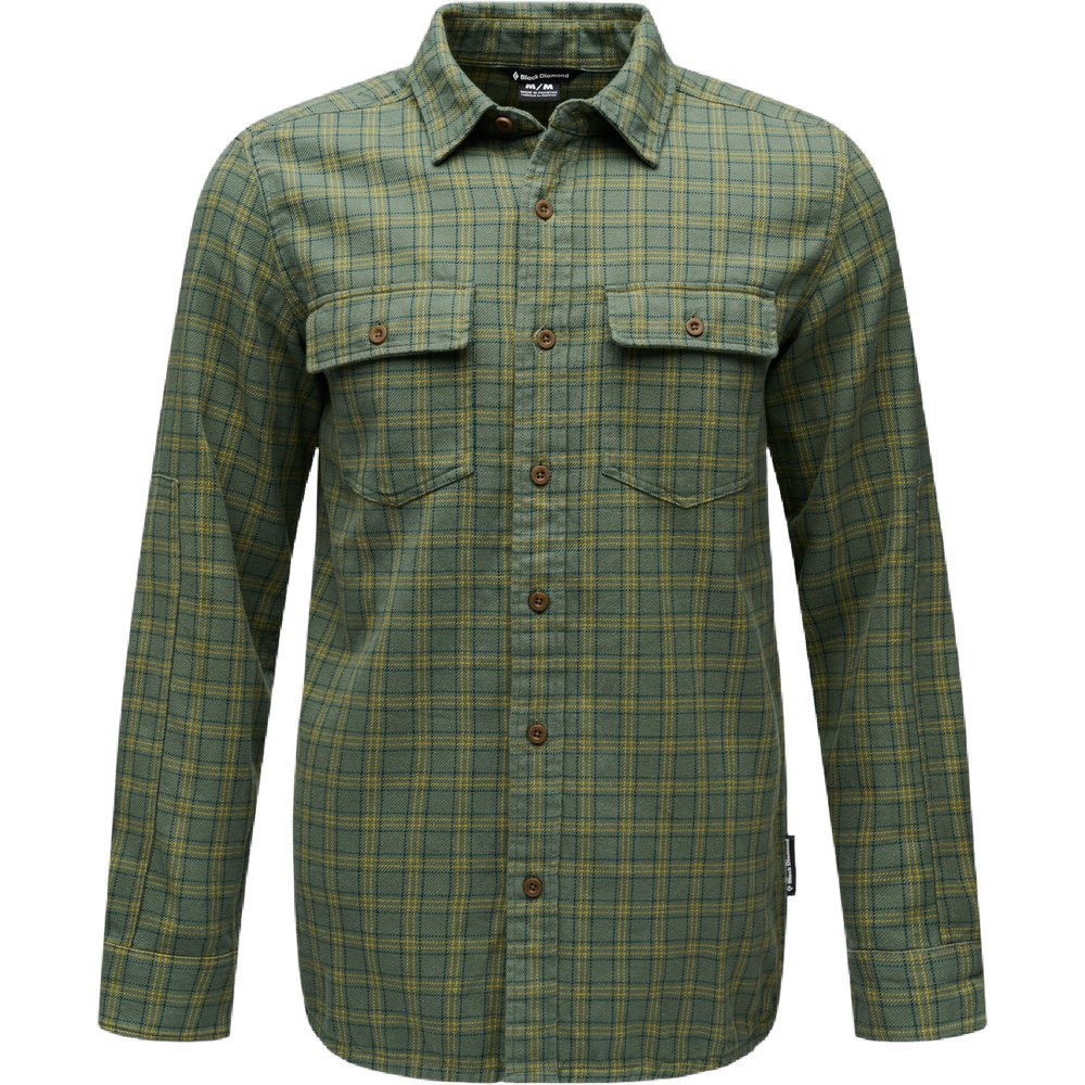 Black Diamond M Project Twill Ls Shirt Laurel Green-Sulphur Green