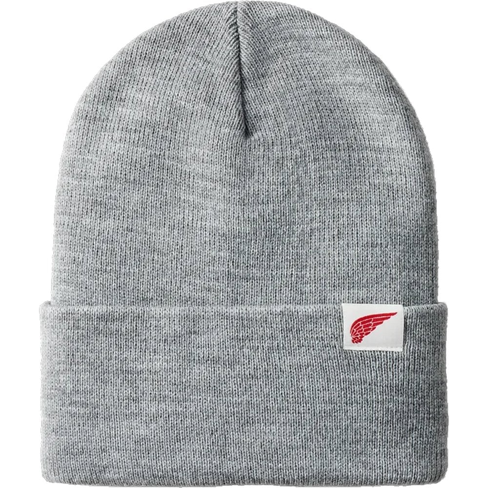Red Wing Shoes Logo Knit Beanie Light Gray Heather