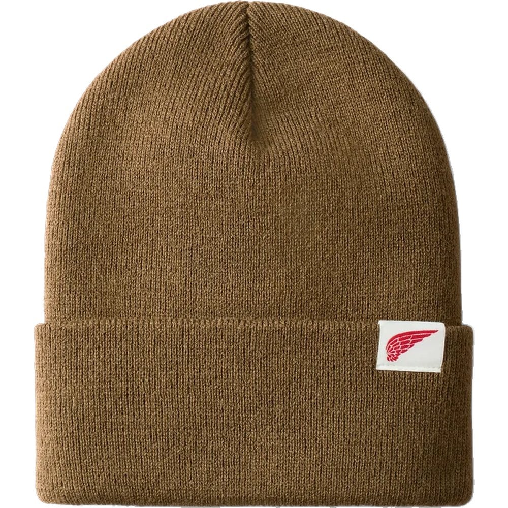 Red Wing Shoes Logo Knit Beanie Coyote Brown