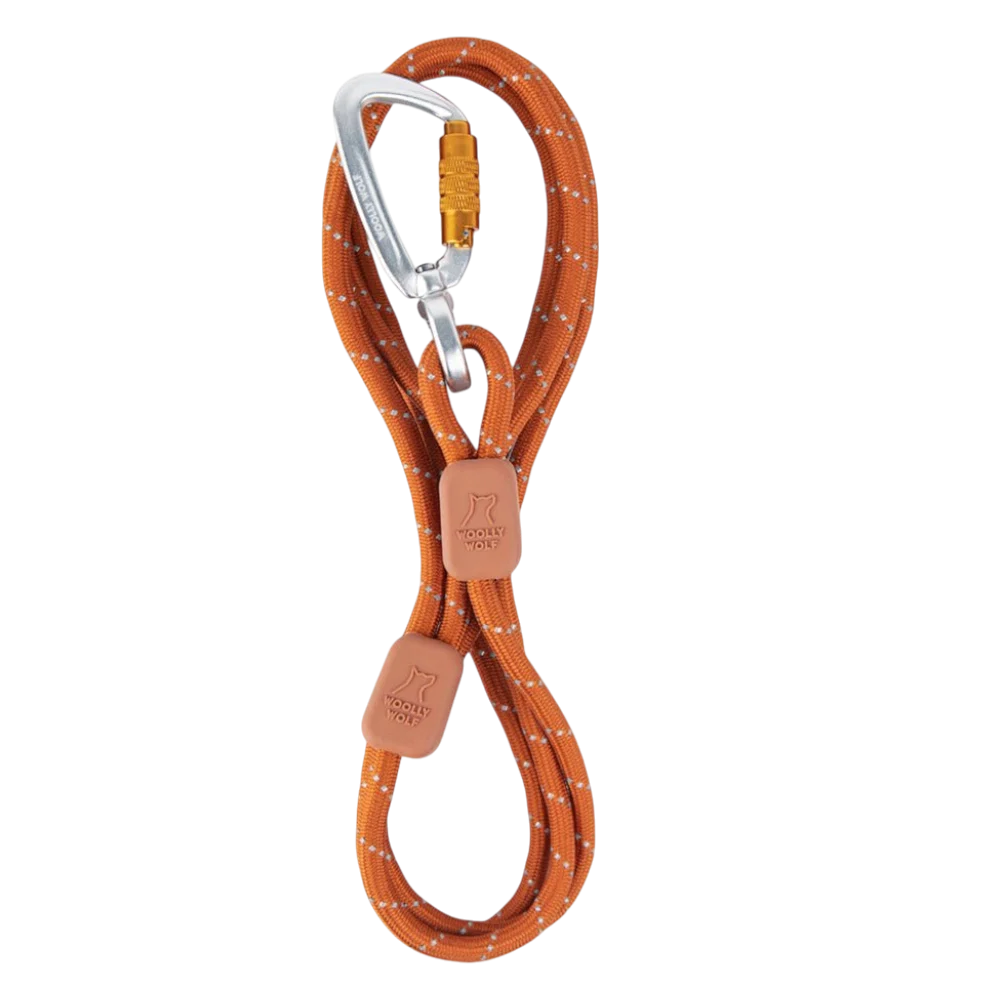 Woolly Wolf Rope Leash Tunn Terracotta Mix