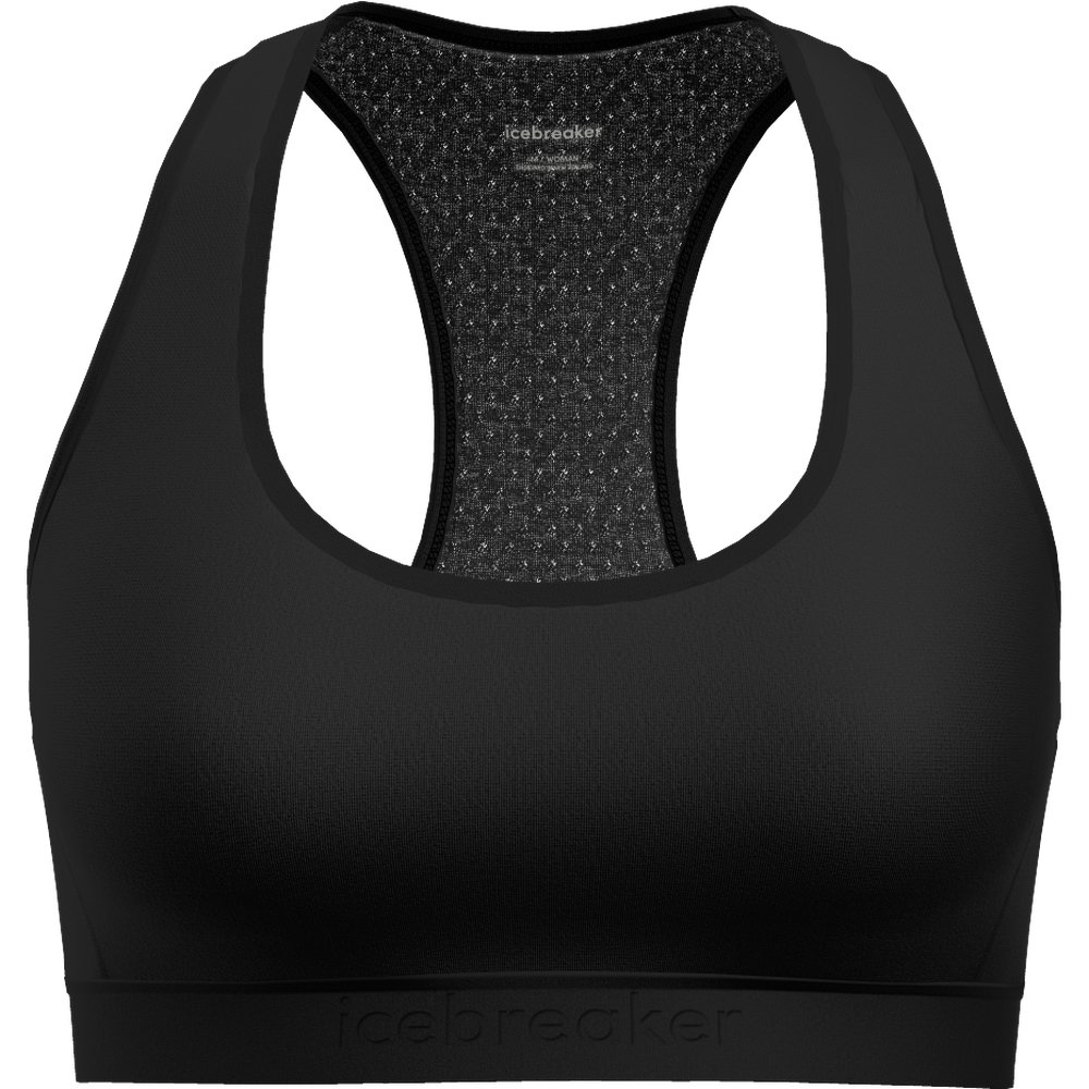 Icebreaker W's Mer 125 ZoneKnit Racerback Bra Black
