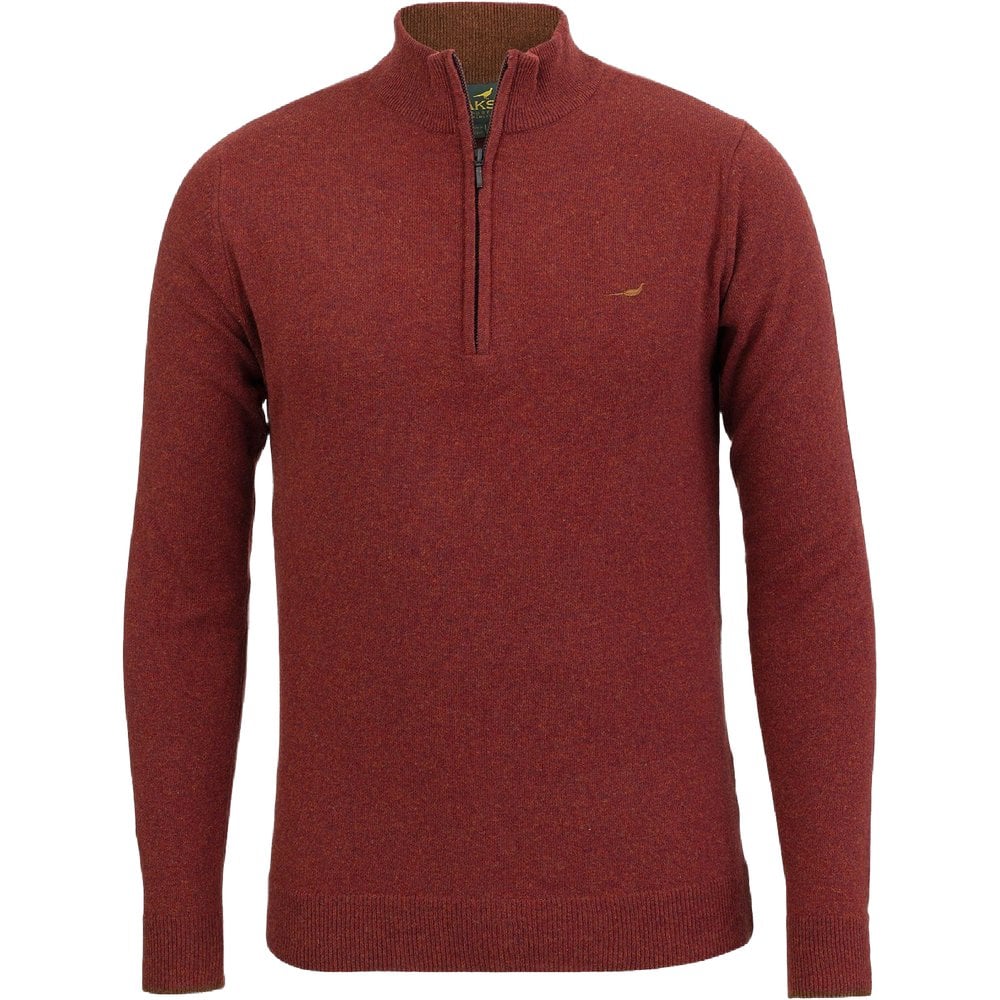 Laksen Brompton Zip Neck Rusty
