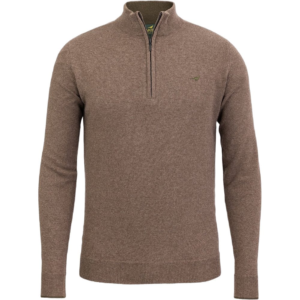 Laksen Brompton Zip Neck Camel