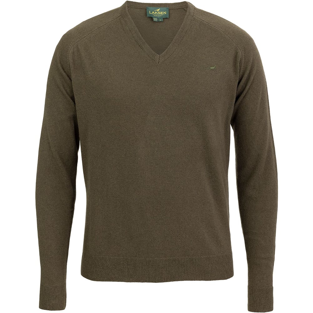 Laksen Trent V-Neck Olive