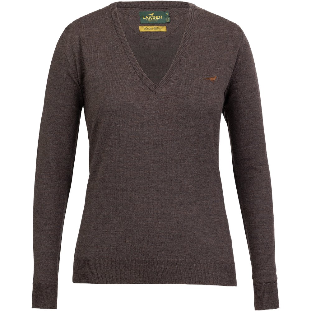 Laksen Camilla V-Neck Chocolate