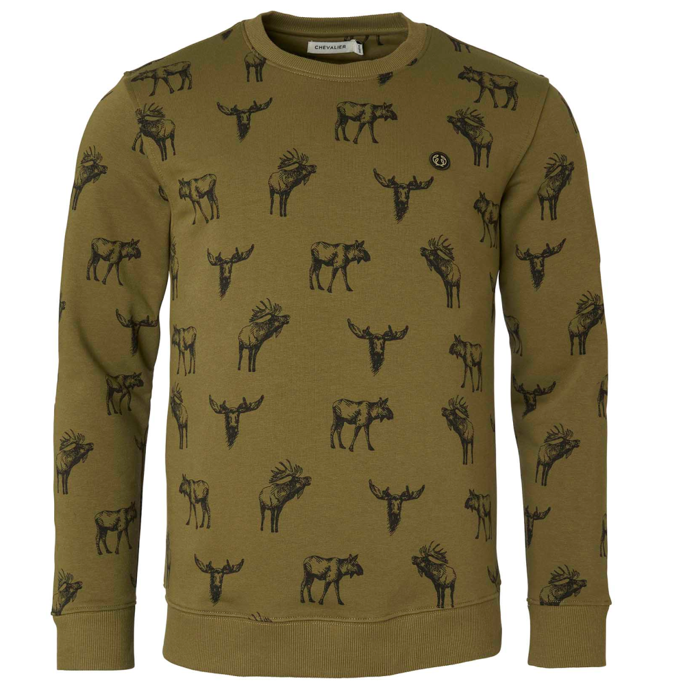 Chevalier Moose Sweatshirt Men Forest Green Moose
