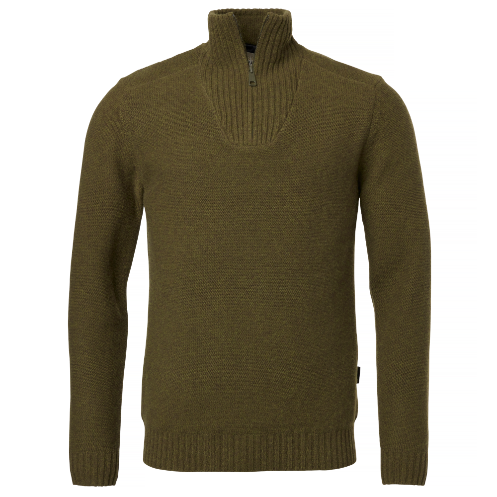 Chevalier Loxley Windblocker Wool Pullover Men Forest Green