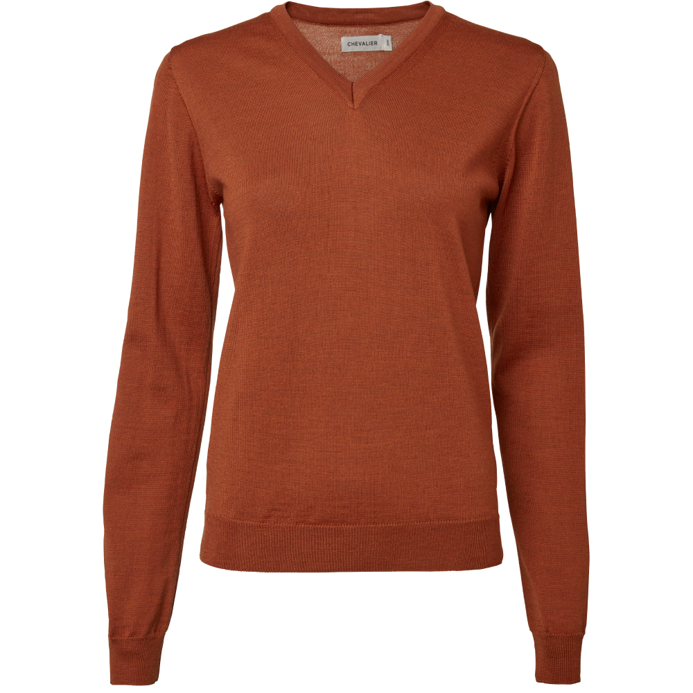 Chevalier Blaise V-Neck Merino Pullover Women Amber