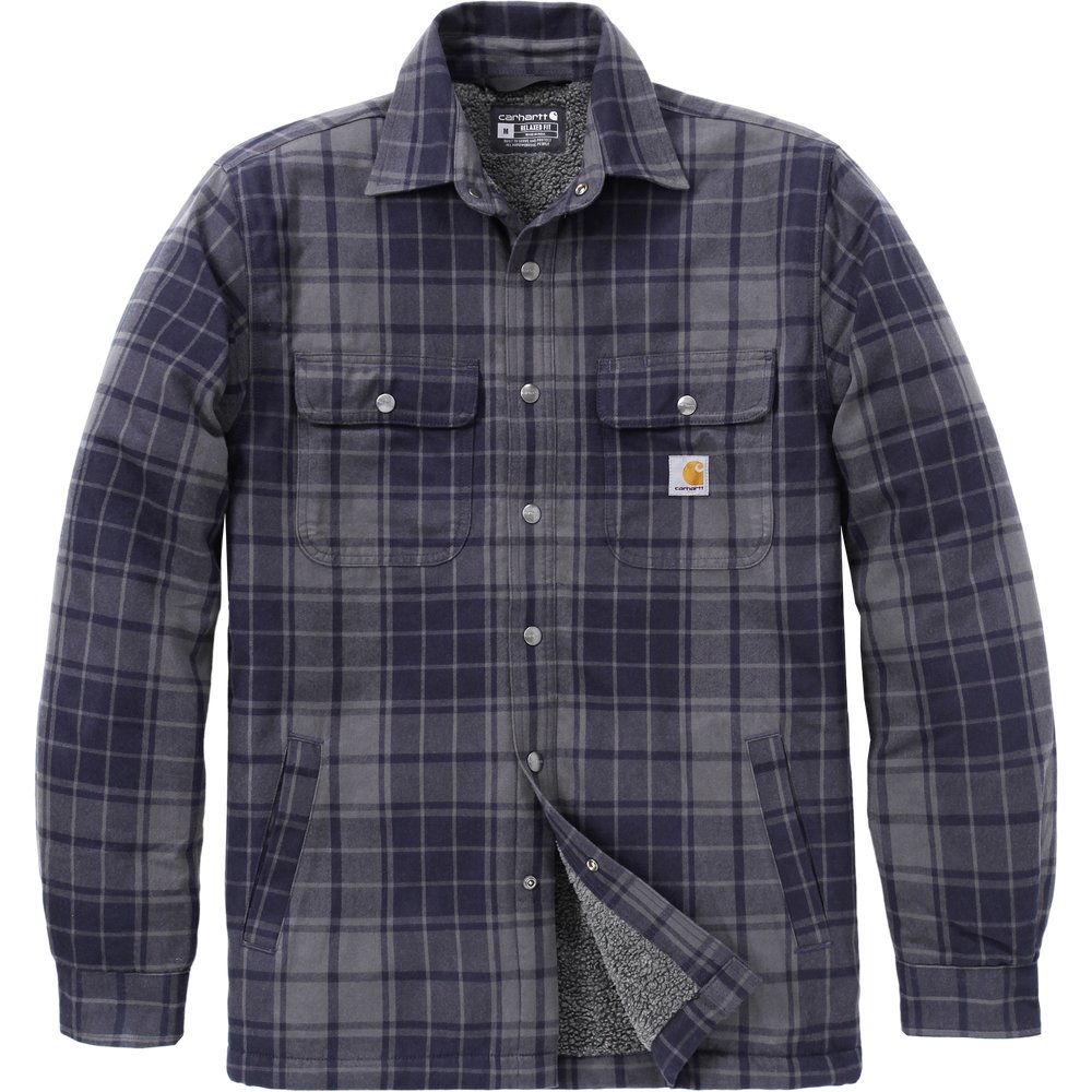 Carhartt Workwear M's Hubbard Plaid Shirt Jac Navy/Shadow