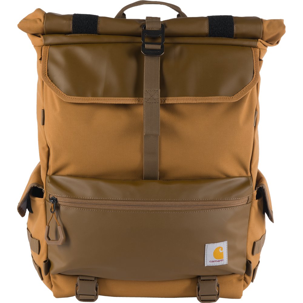 Carhartt Workwear 40L Nylon Roll Top Backpack Carhartt Brown