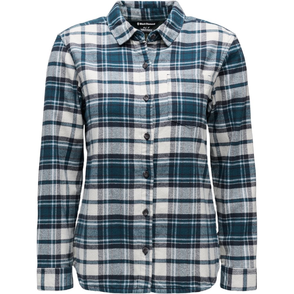 Black Diamond W Project Flannel Midnight Blue-Chalk