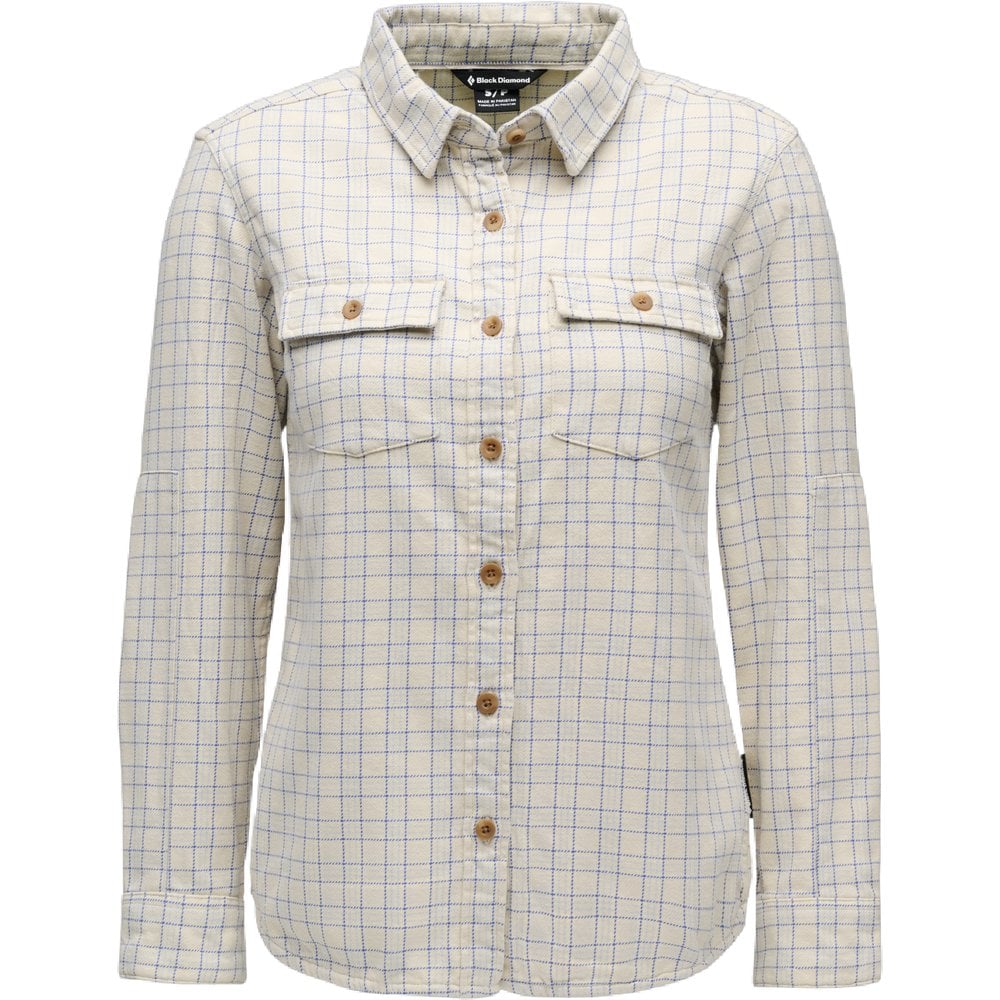 Black Diamond W Project Twill Ls Shirt Chalk-Fog Blue