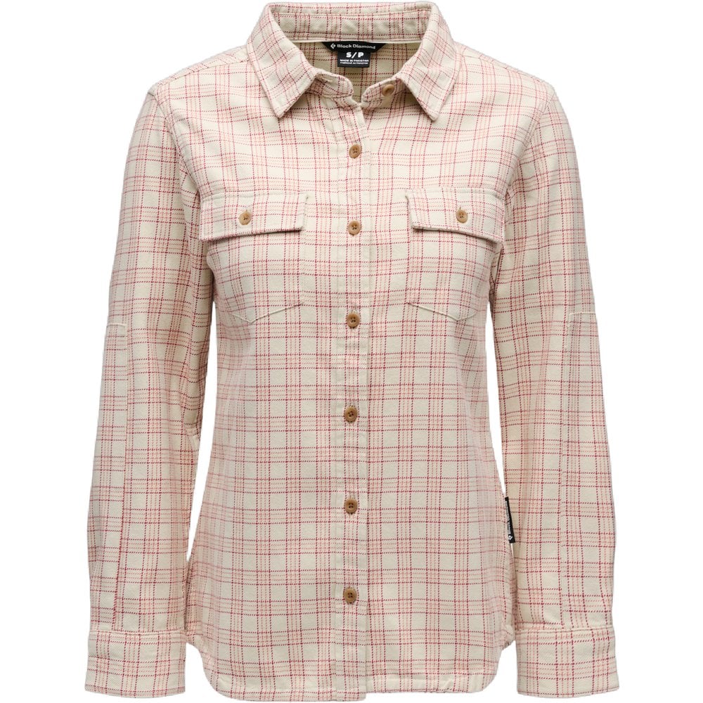 Black Diamond W Project Twill Ls Shirt Chalk-Mineral Red