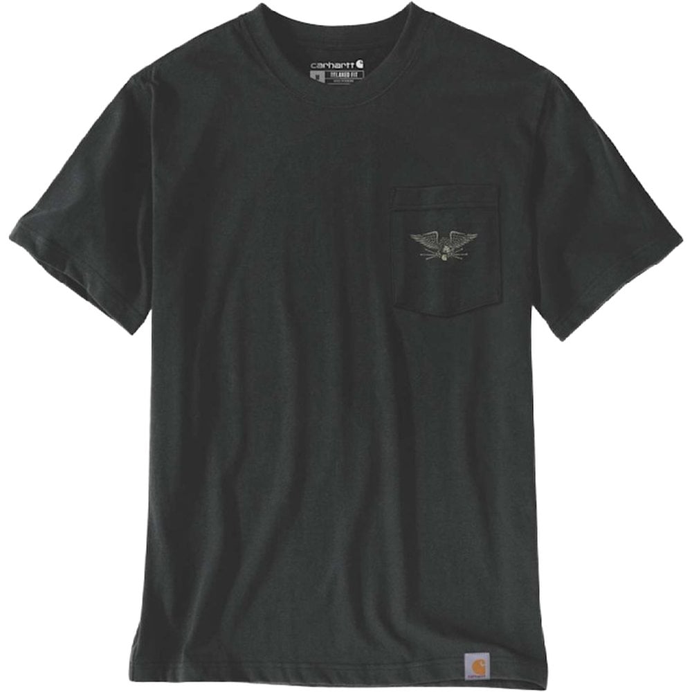 Carhartt Workwear Irvine Relaxed Hardwork Eagle T-Shirt Black