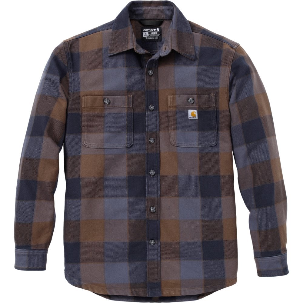 Carhartt Workwear Everett Loose Ls Plaid Shirt Navy