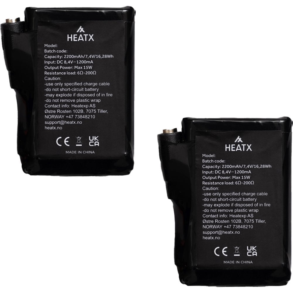 HeatX Glove Battery Pack Black